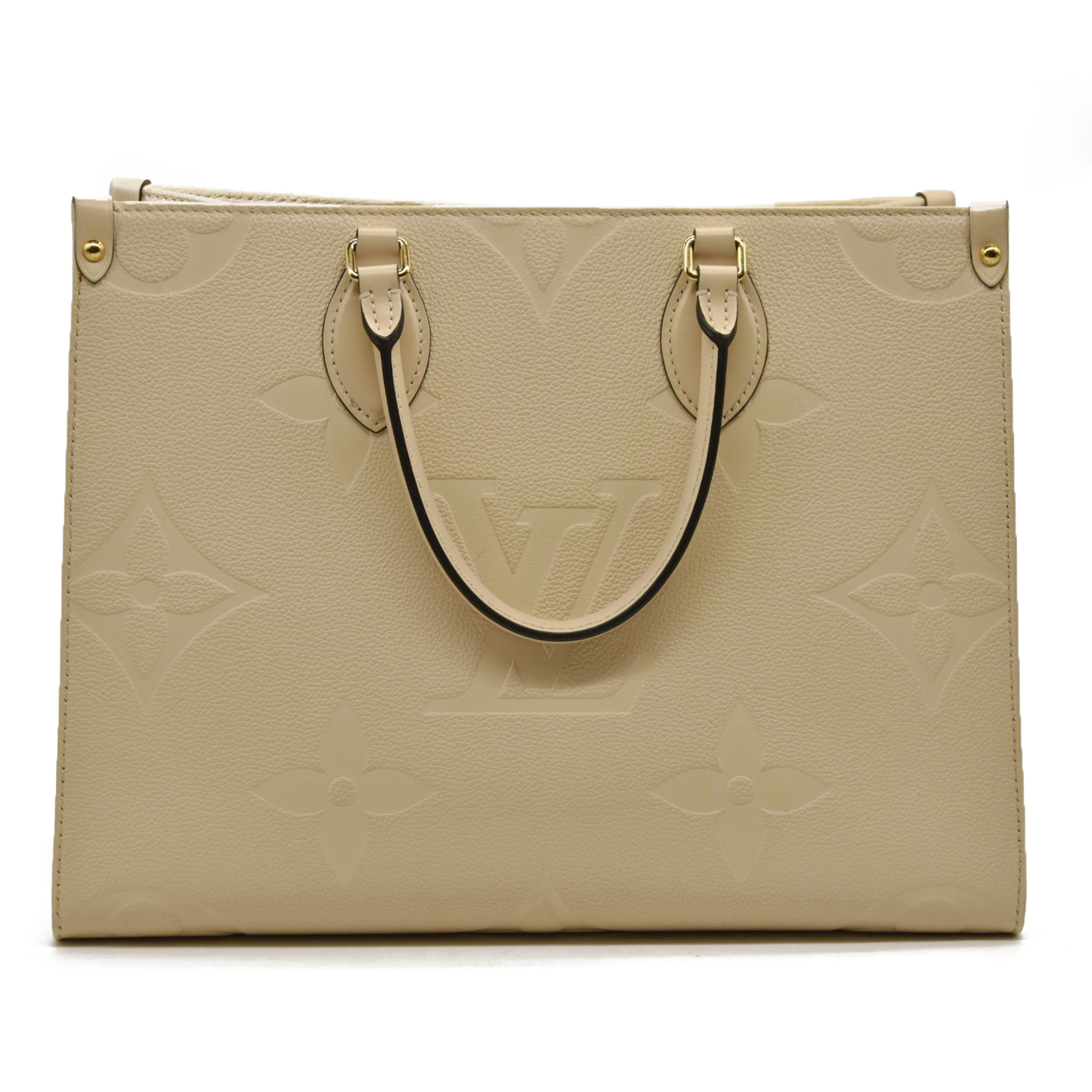 LOUIS VUITTON Empreinte Monogram Giant Onthego MM Creme