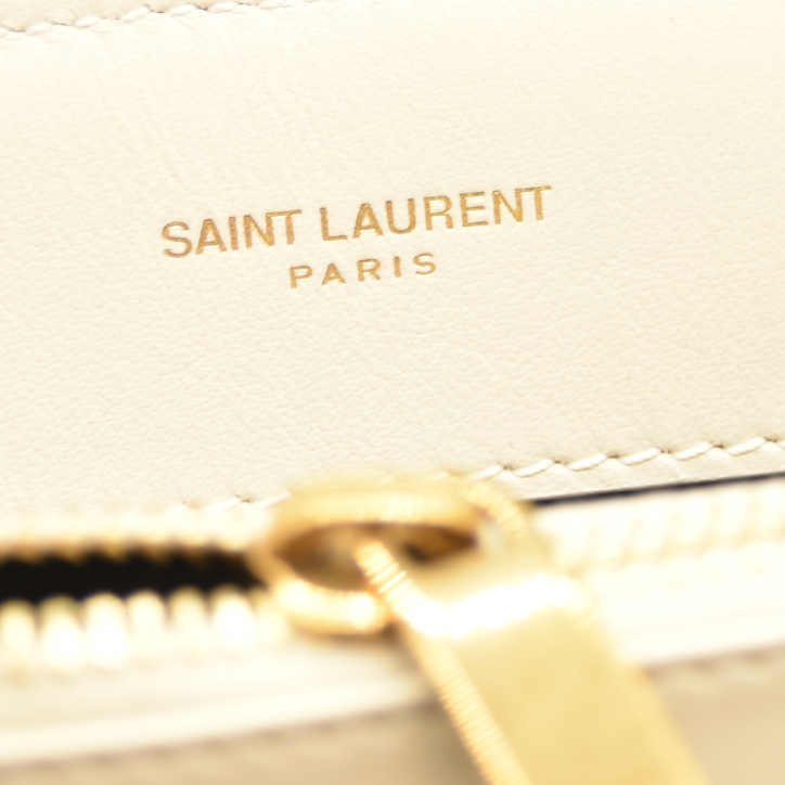 SAINT LAURENT Cotton Quilted Monogram Small Loulou Shoulder Bag YSL