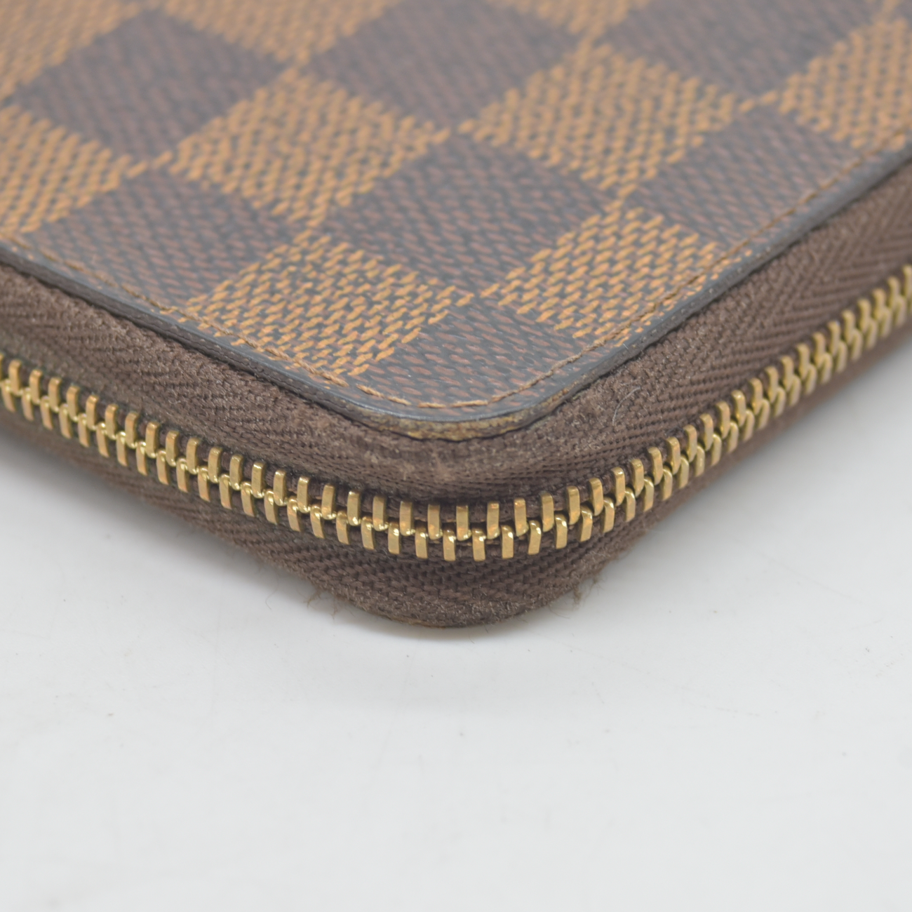 $545 2010 Louis Vuitton Damier Ebene Zippy Coin Purse CT2160