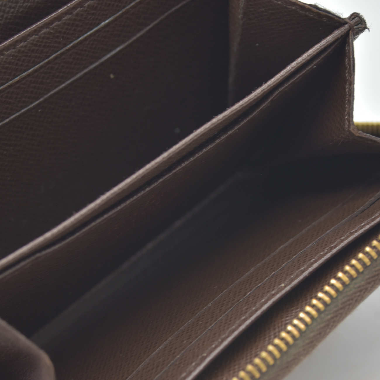 $545 2010 Louis Vuitton Damier Ebene Zippy Coin Purse CT2160