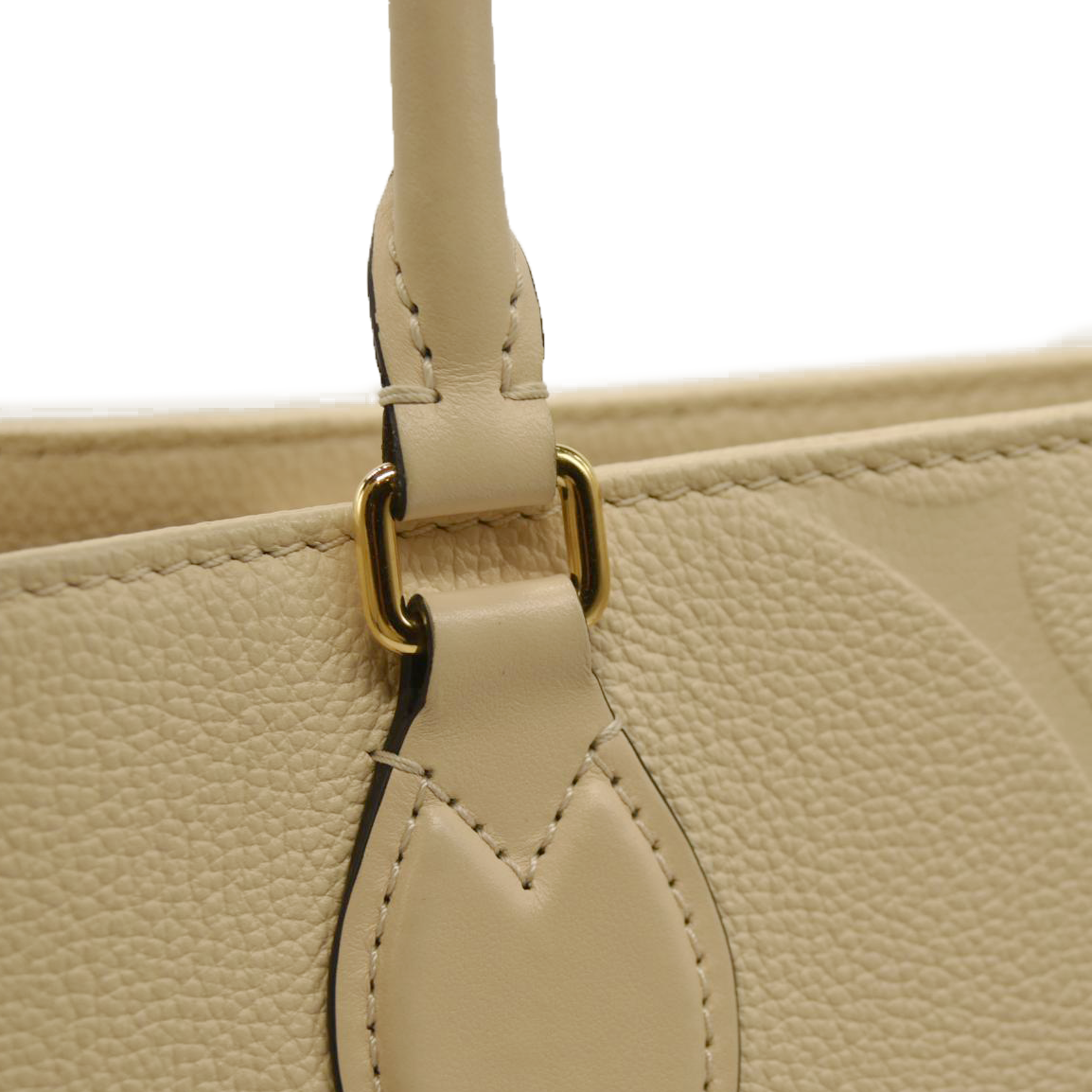 LOUIS VUITTON Empreinte Monogram Giant Onthego MM Creme