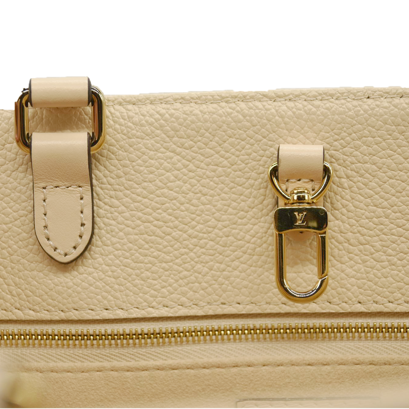 LOUIS VUITTON Empreinte Monogram Giant Onthego MM Creme