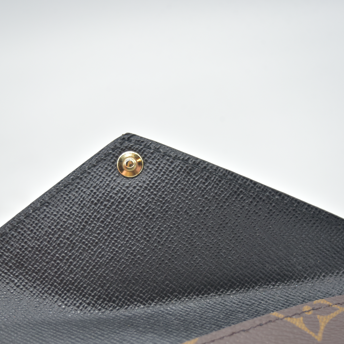 $700 RFID Louis Vuitton Reverse Monogram Recto Verso Card Holder Brown