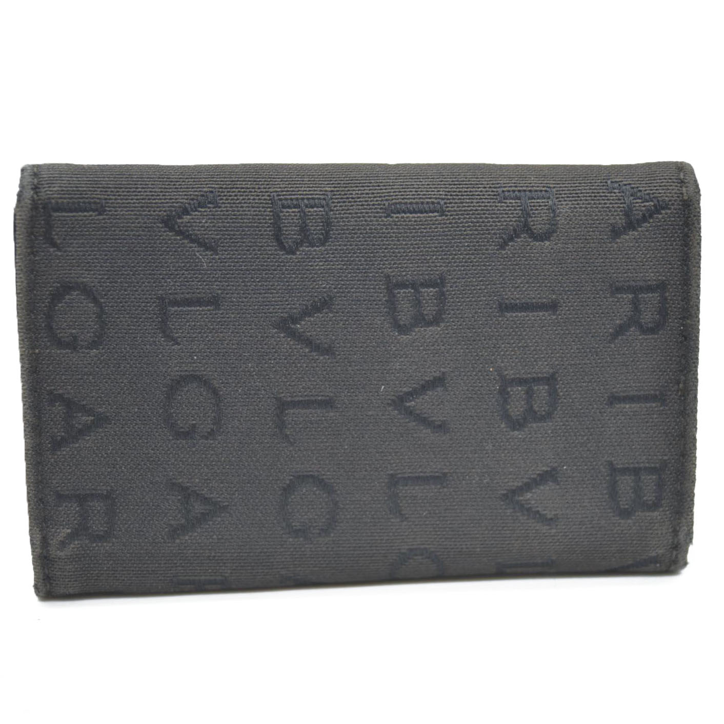 BVLGARI Logo Mania Classico Canvas 6 Ring Key Case Black