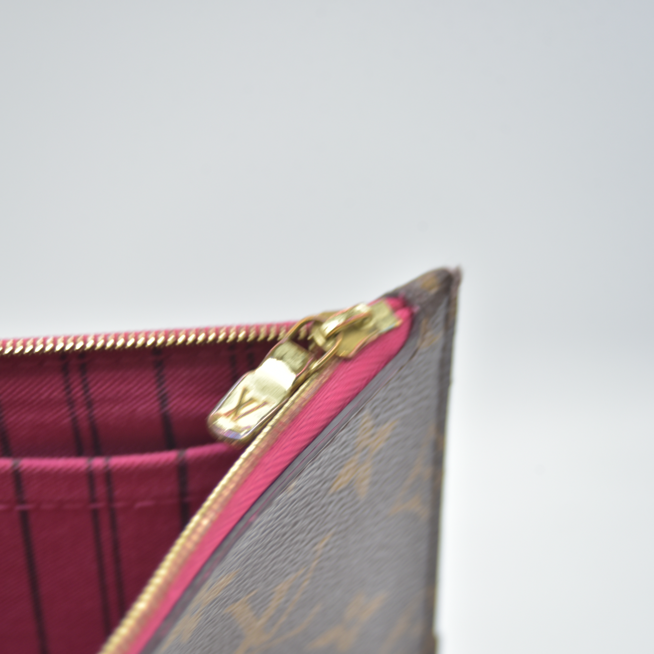 2018 Louis Vuitton Monogram Neverfull MM GM Pochette Pivoine CA4148