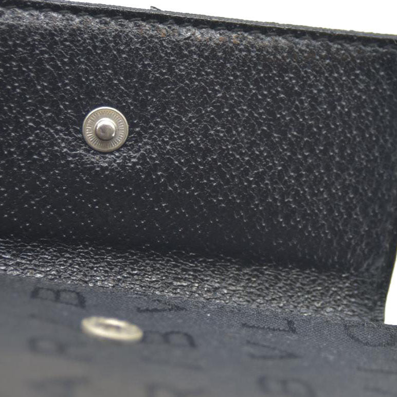 BVLGARI Logo Mania Classico Canvas 6 Ring Key Case Black