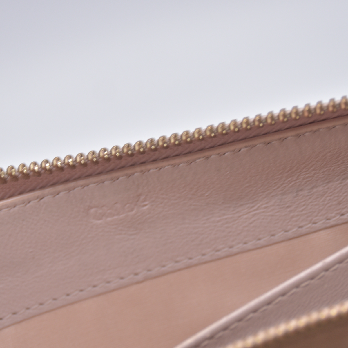 $605 2015 Chloe Long Drew Zip Around Flap Wallet Pink