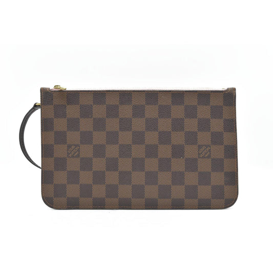 Louis Vuitton  Damier Ebene Neo Neverfull MM Pochette Rose Ballerine 2020 SD0270