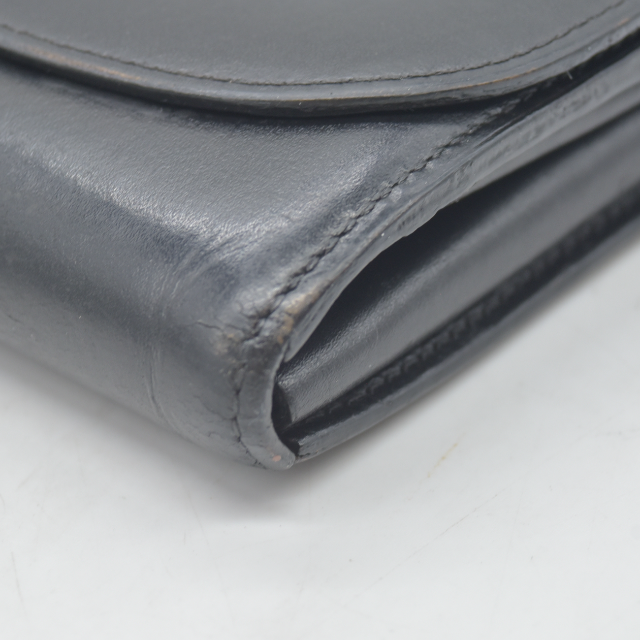 $2400 2013 Louis Vuitton Box Calfskin Vivienne LV Long Wallet Black TN2153