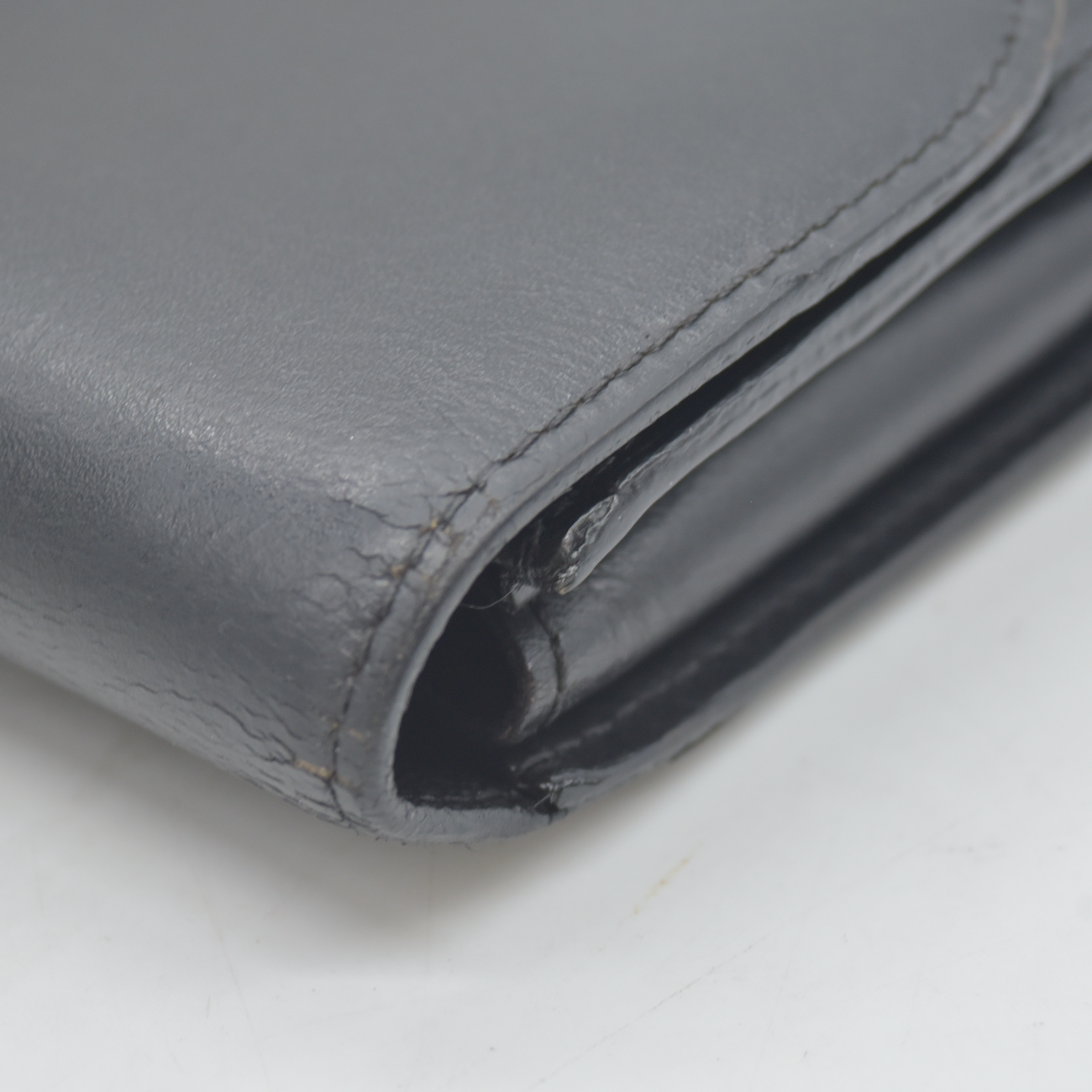 $2400 2013 Louis Vuitton Box Calfskin Vivienne LV Long Wallet Black TN2153