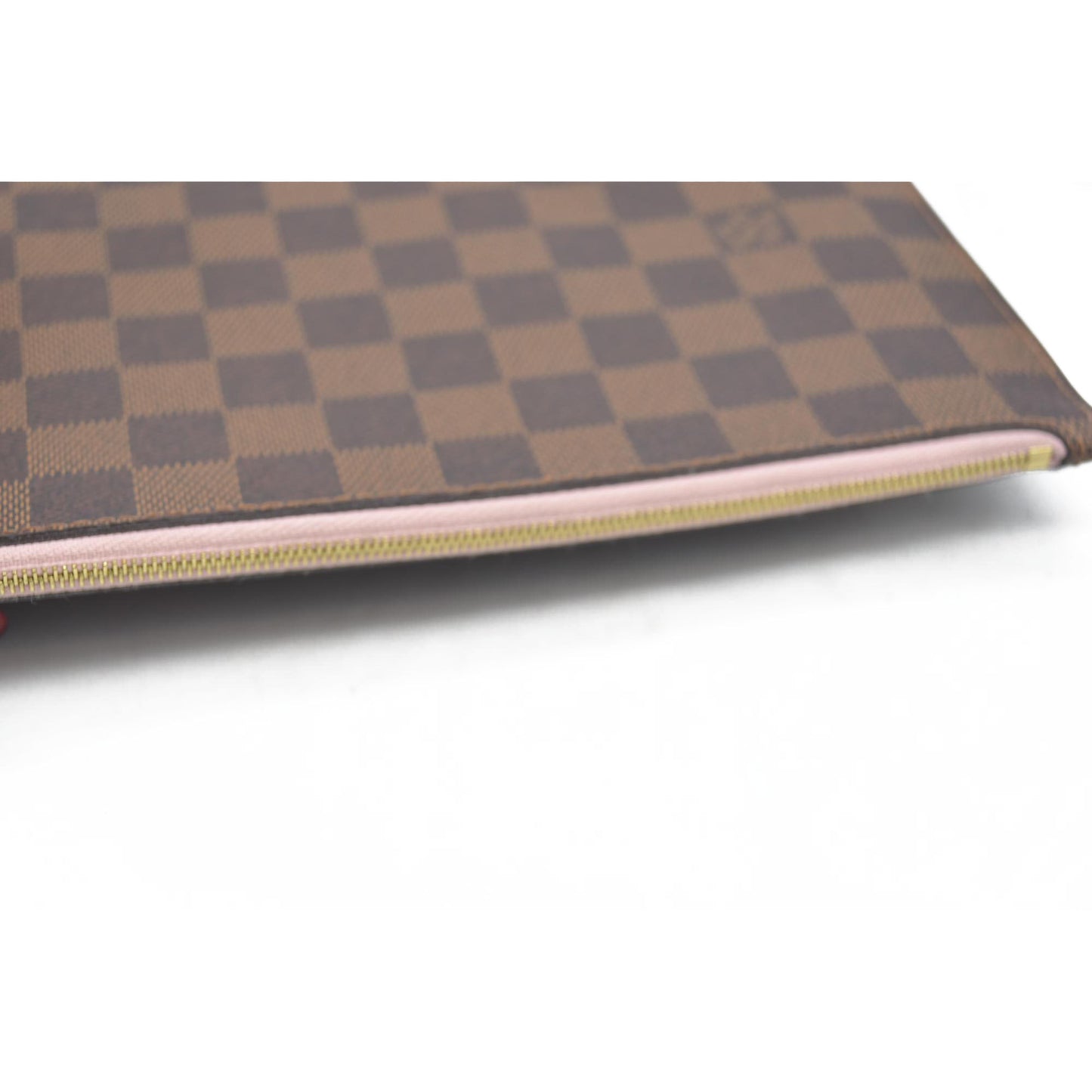 Louis Vuitton  Damier Ebene Neo Neverfull MM Pochette Rose Ballerine 2020 SD0270