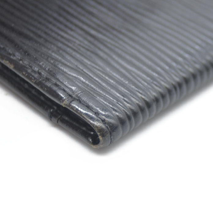 Louis Vuitton Epi De Poche Leather Pass Card Case Black SP0044