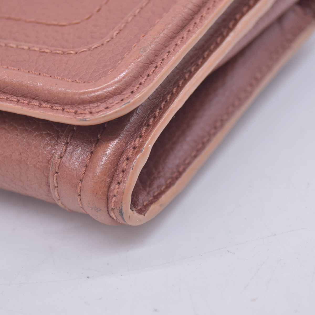 $595 2013 Chloe Brown Leather Paraty Continental Wallet