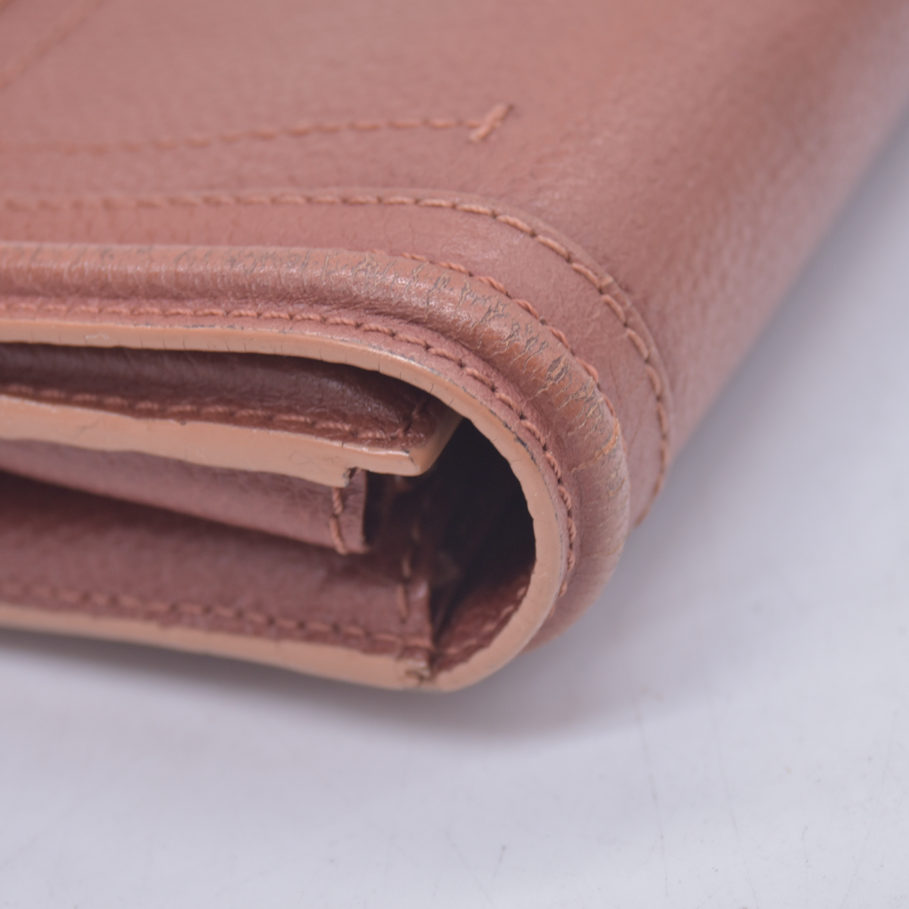 $595 2013 Chloe Brown Leather Paraty Continental Wallet