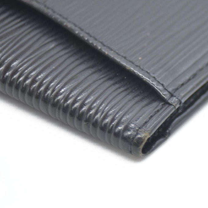Louis Vuitton Epi De Poche Leather Pass Card Case Black SP0044