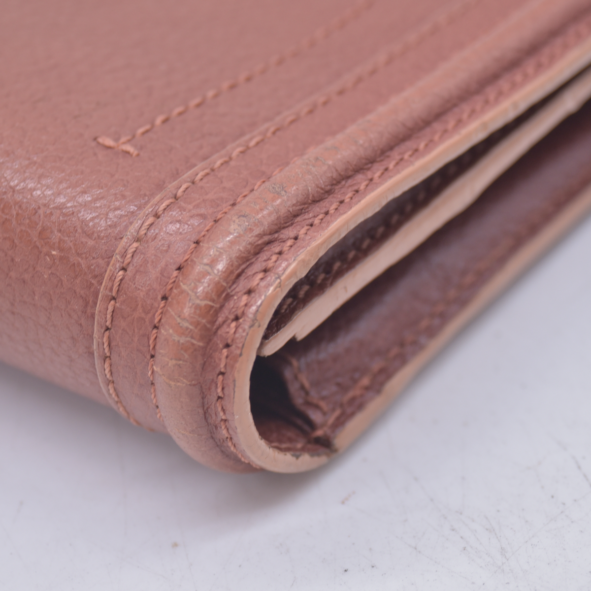 $595 2013 Chloe Brown Leather Paraty Continental Wallet