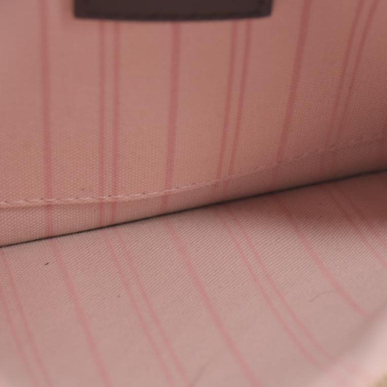 Louis Vuitton  Damier Ebene Neo Neverfull MM Pochette Rose Ballerine 2020 SD0270