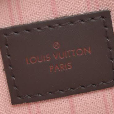 Louis Vuitton  Damier Ebene Neo Neverfull MM Pochette Rose Ballerine 2020 SD0270