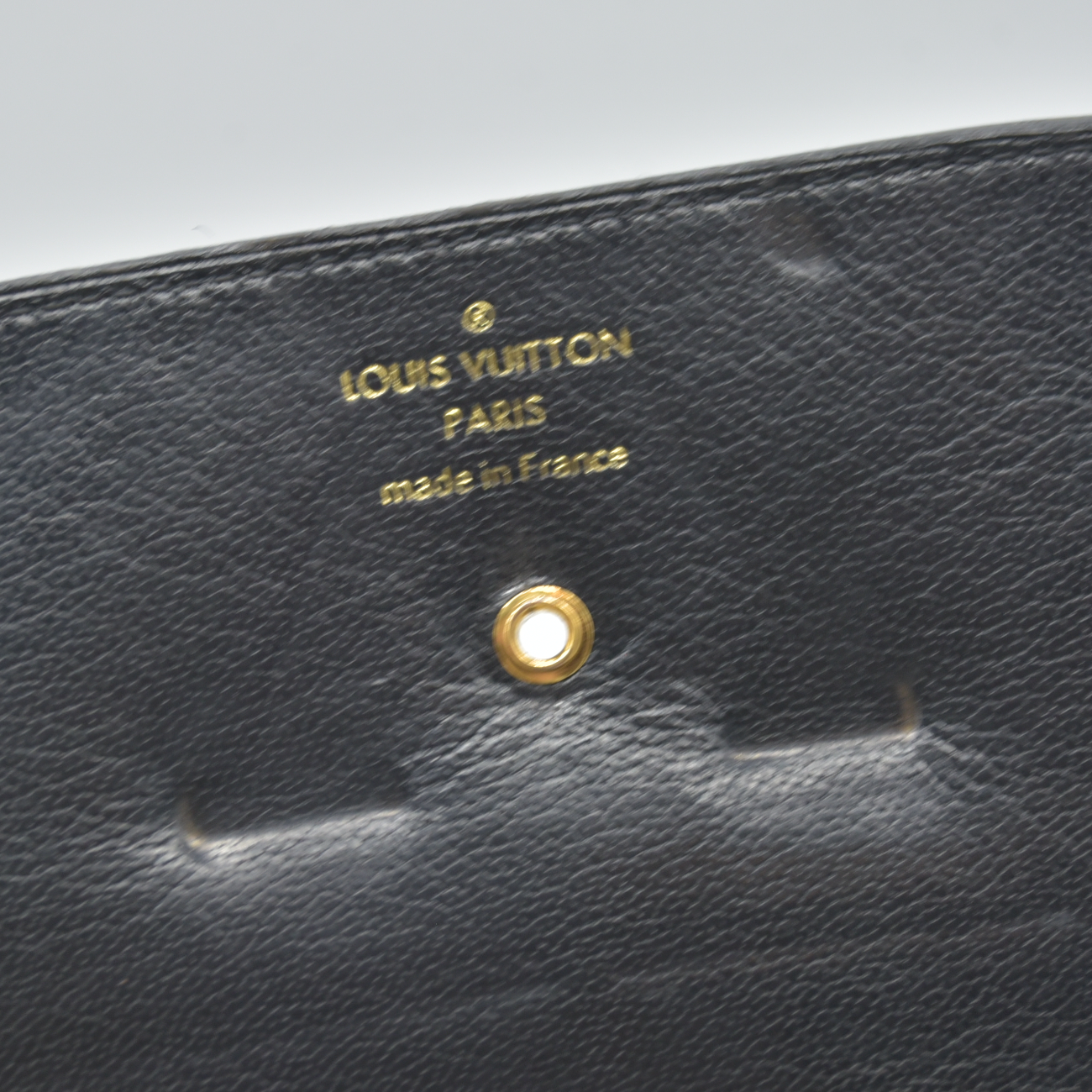 $2400 2013 Louis Vuitton Box Calfskin Vivienne LV Long Wallet Black TN2153