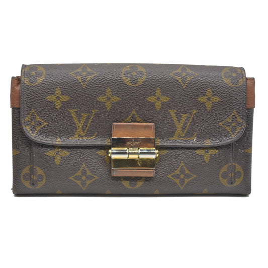 $1400 Louis Vuitton  Monogram Elysee Wallet Bordeaux