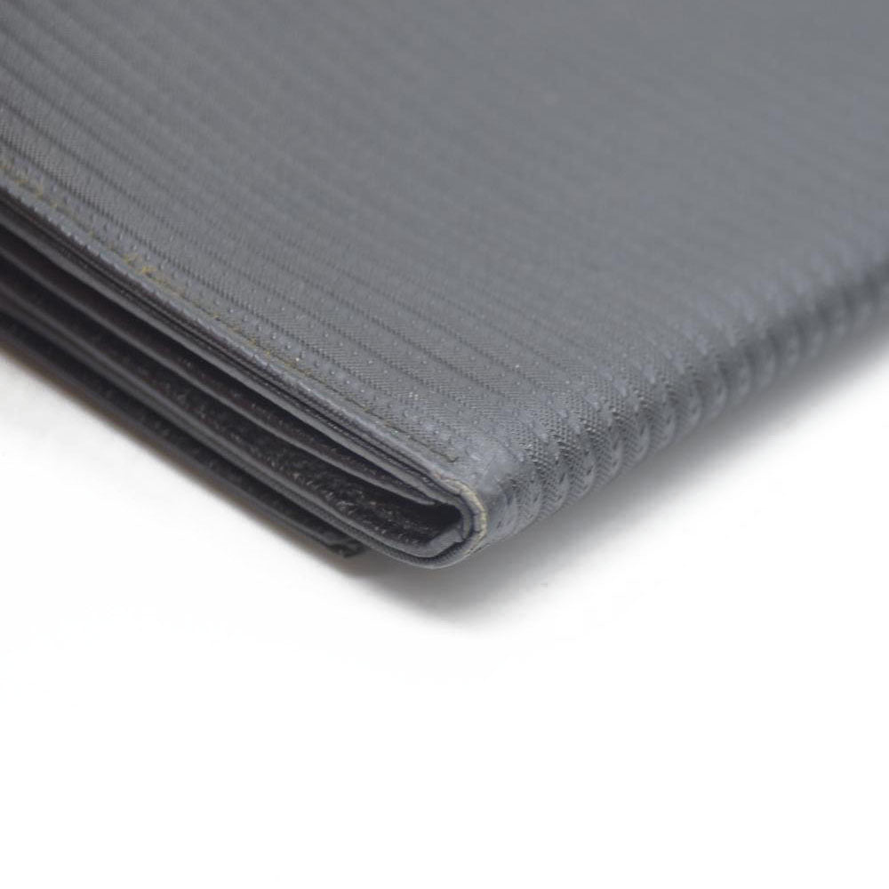 BVLGARI Millerige Leather Long Bifold Wallet Black