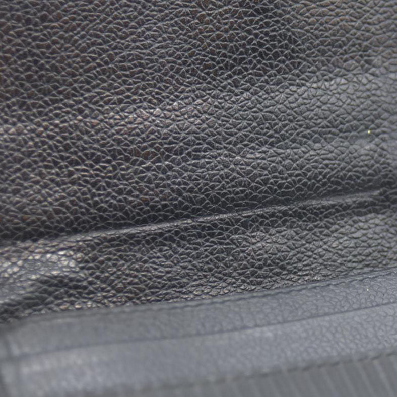 BVLGARI Millerige Leather Long Bifold Wallet Black