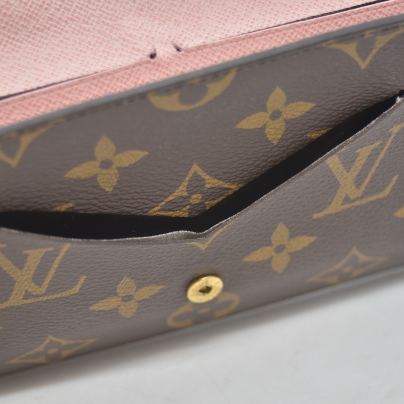 $720 2016 Louis Vuitton Monogram Monogram Jeanne Wallet Rose Ballerine with inserts CA3196