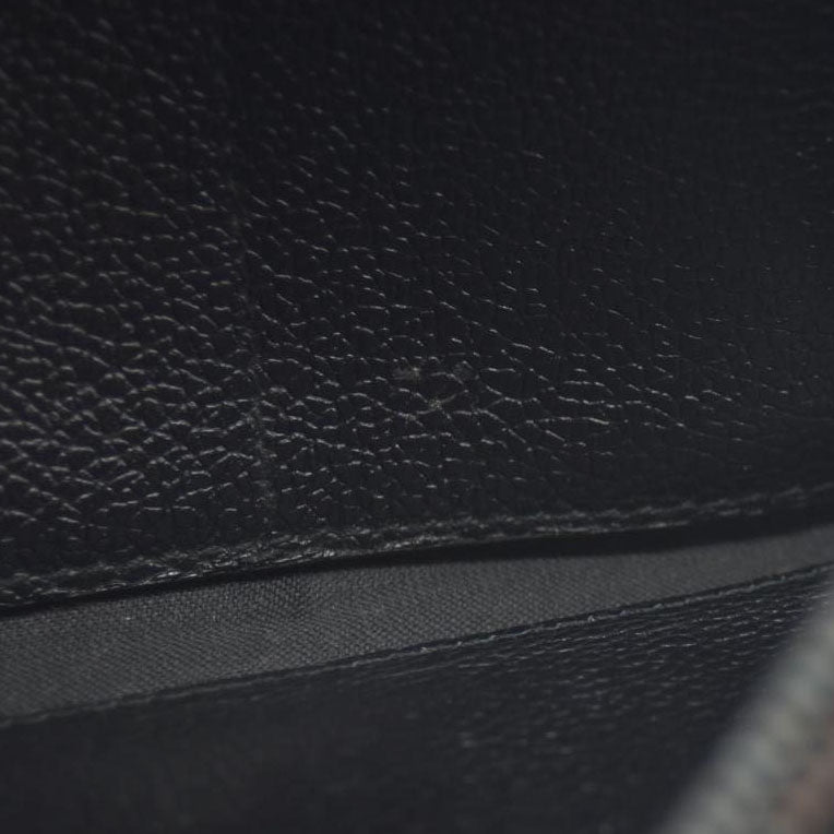 BVLGARI Millerige Leather Long Bifold Wallet Black