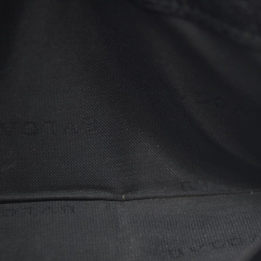 BVLGARI Millerige Leather Long Bifold Wallet Black