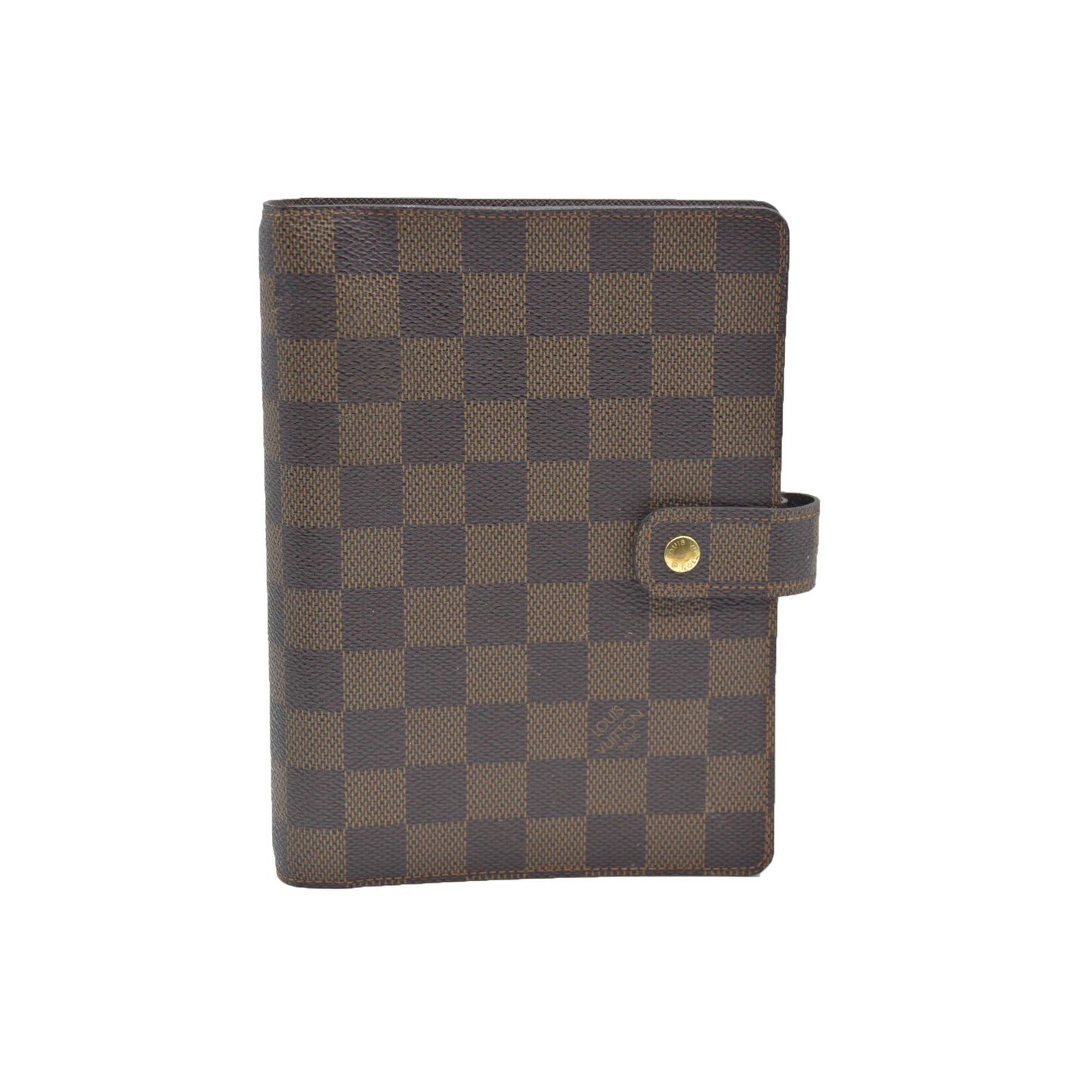 AUCTION  $675 Louis Vuitton  Damier Ebene Medium Ring Agenda SP0055