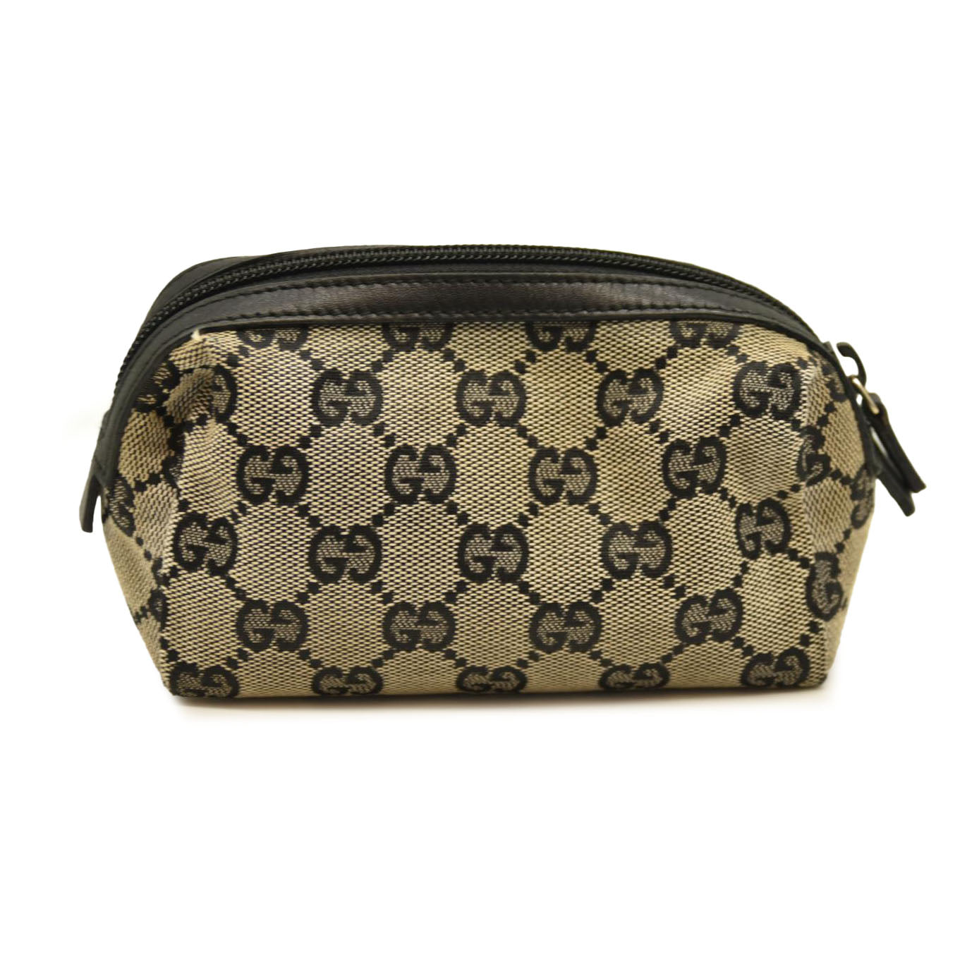 GUCCI GG Cosmetic Pouch Dark Brown