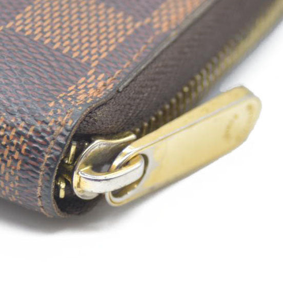 Louis Vuitton Damier Zippy Zip Around Long Wallet Purse Brown CA4150
