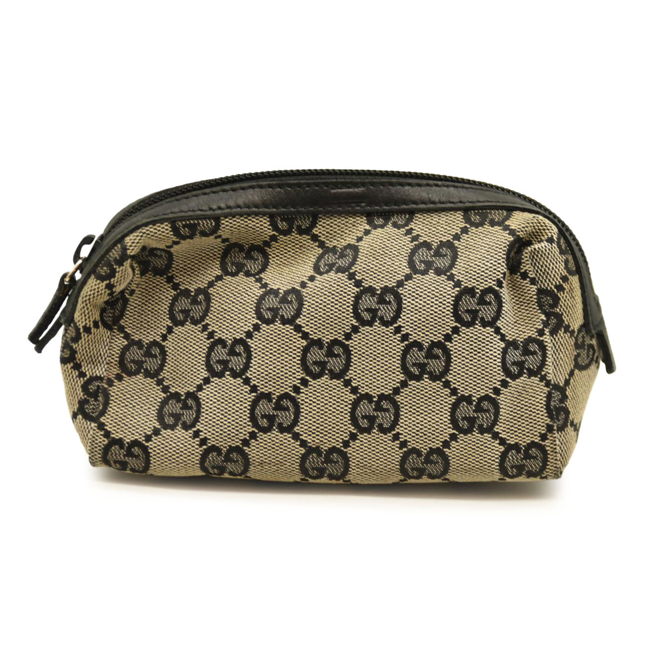 GUCCI GG Cosmetic Pouch Dark Brown