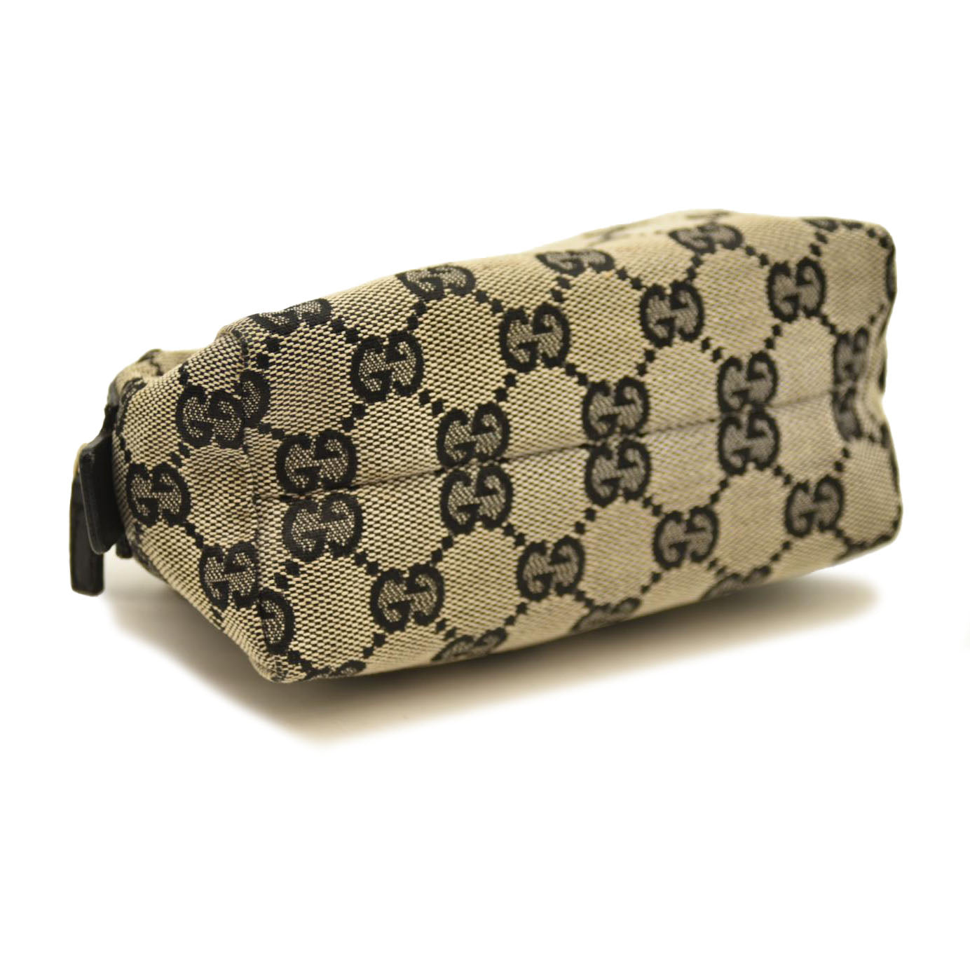 GUCCI GG Cosmetic Pouch Dark Brown