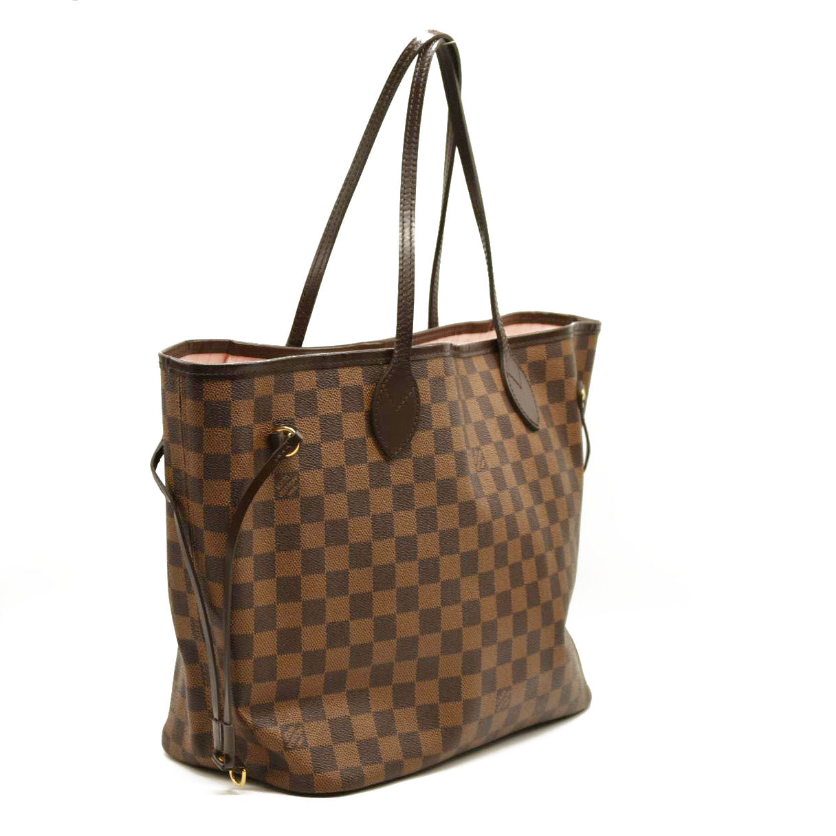 Louis Vuitton  Damier Ebene Neo Neverfull MM Rose Ballerine AR2108