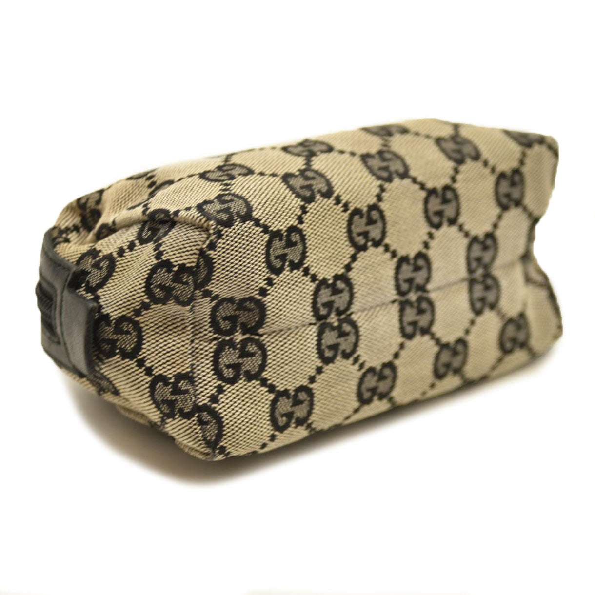GUCCI GG Cosmetic Pouch Dark Brown