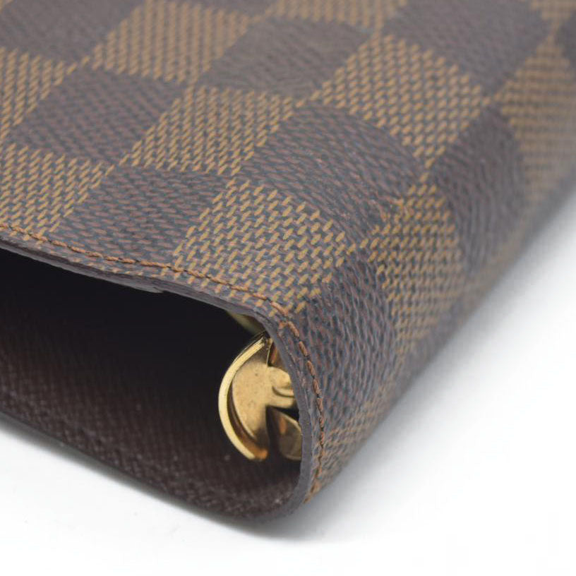 AUCTION  $675 Louis Vuitton  Damier Ebene Medium Ring Agenda SP0055