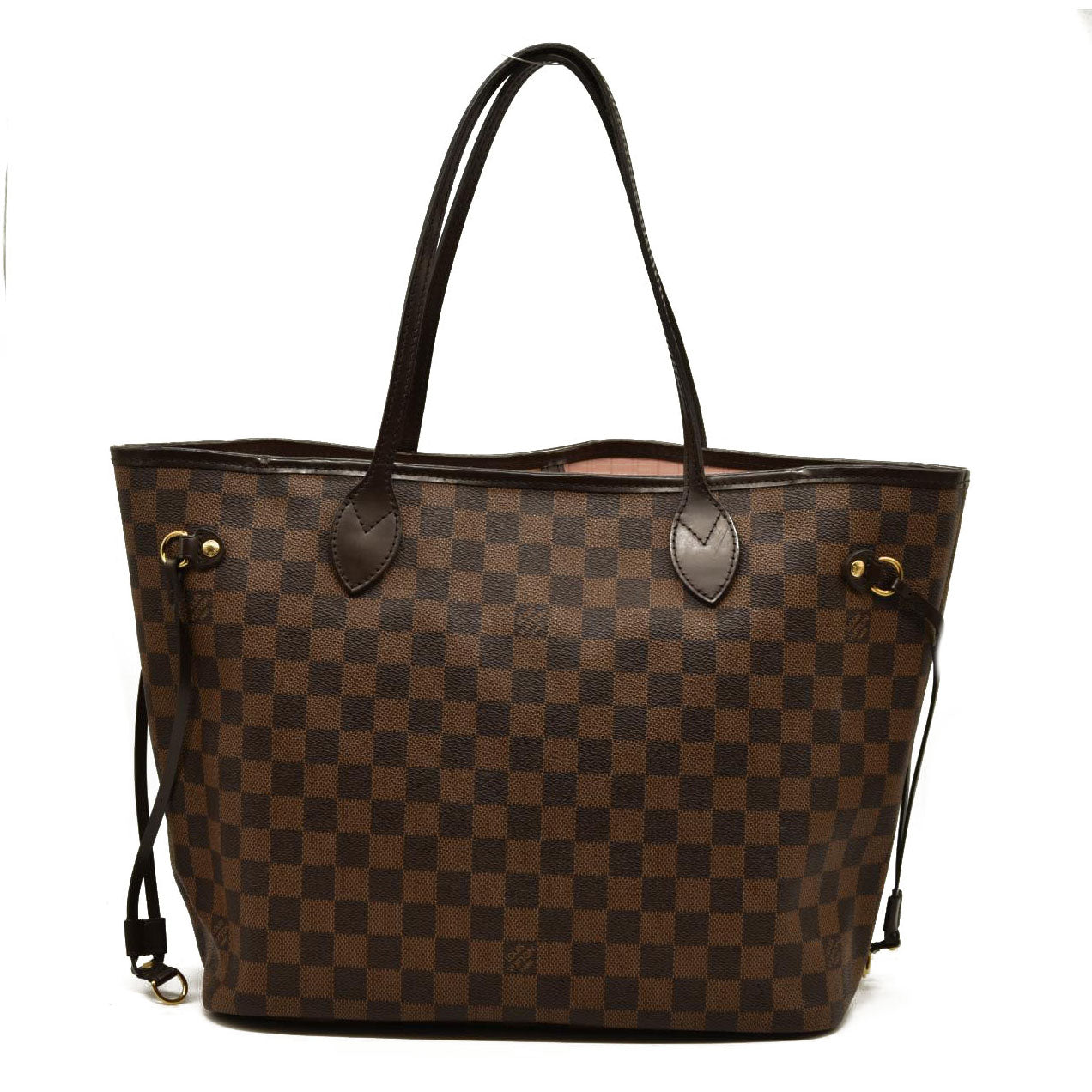 Louis Vuitton  Damier Ebene Neo Neverfull MM Rose Ballerine AR2108
