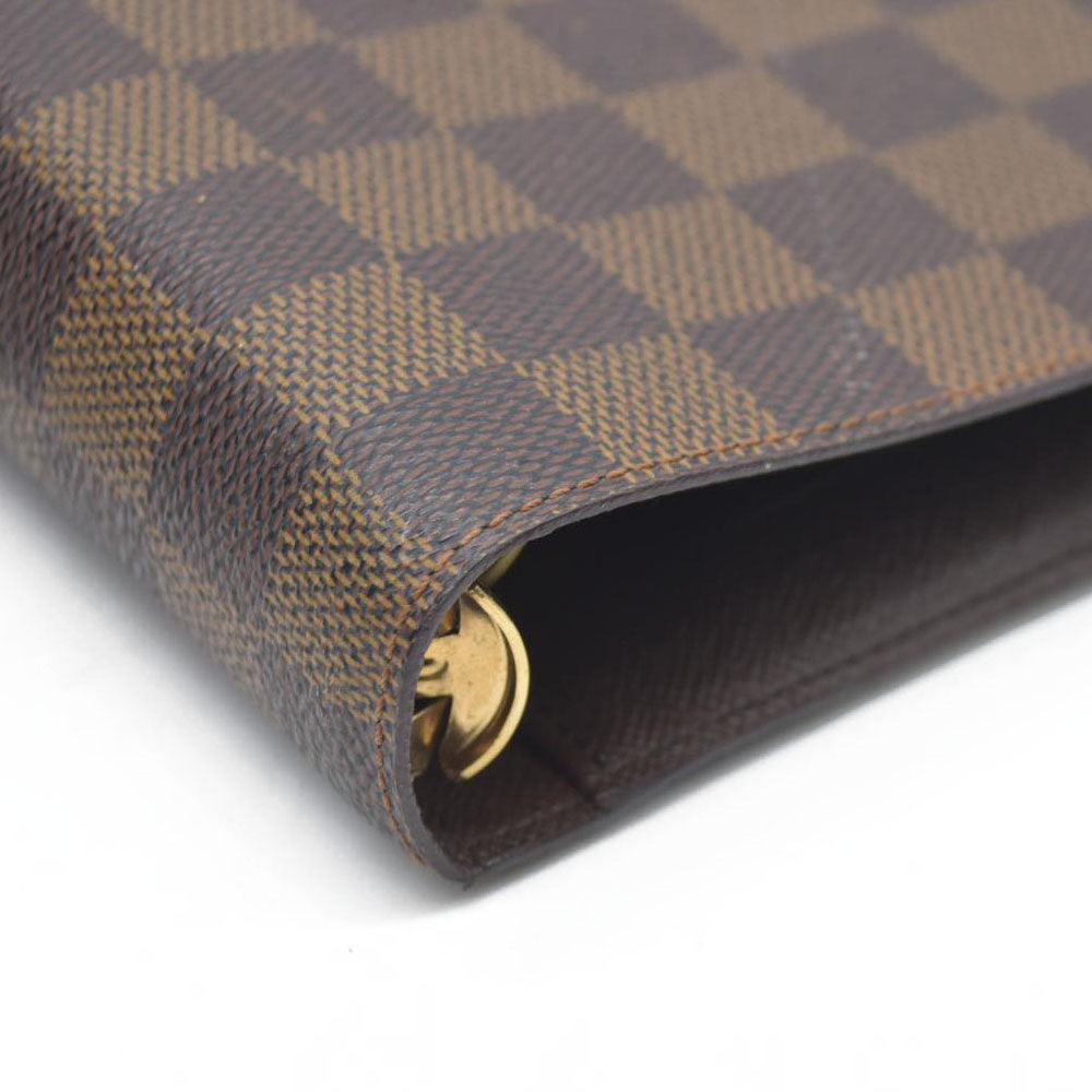 AUCTION  $675 Louis Vuitton  Damier Ebene Medium Ring Agenda SP0055