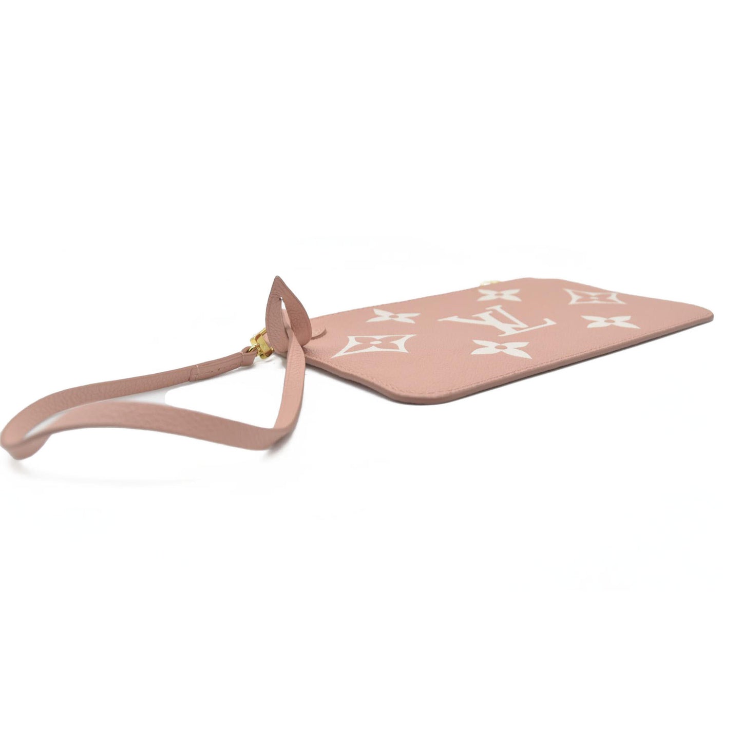 $1200 Louis Vuitton Empreinte Monogram Giant Neverfull MM Pochette Rose Trianon Pink