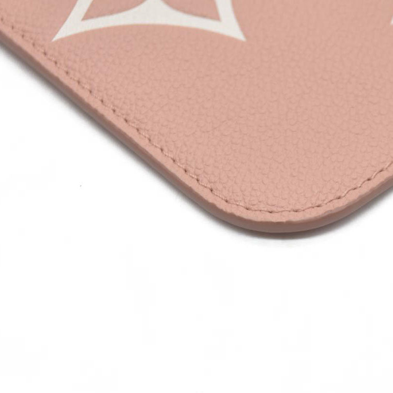 $1200 Louis Vuitton Empreinte Monogram Giant Neverfull MM Pochette Rose Trianon Pink