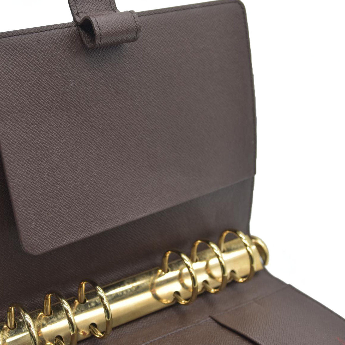 AUCTION  $675 Louis Vuitton  Damier Ebene Medium Ring Agenda SP0055