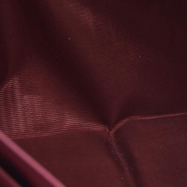 MIU MIU Ribbon Studs Leather Long Bifold Wallet Pink