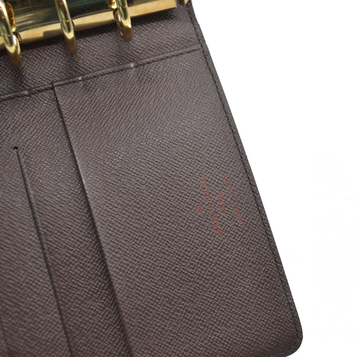 AUCTION  $675 Louis Vuitton  Damier Ebene Medium Ring Agenda SP0055