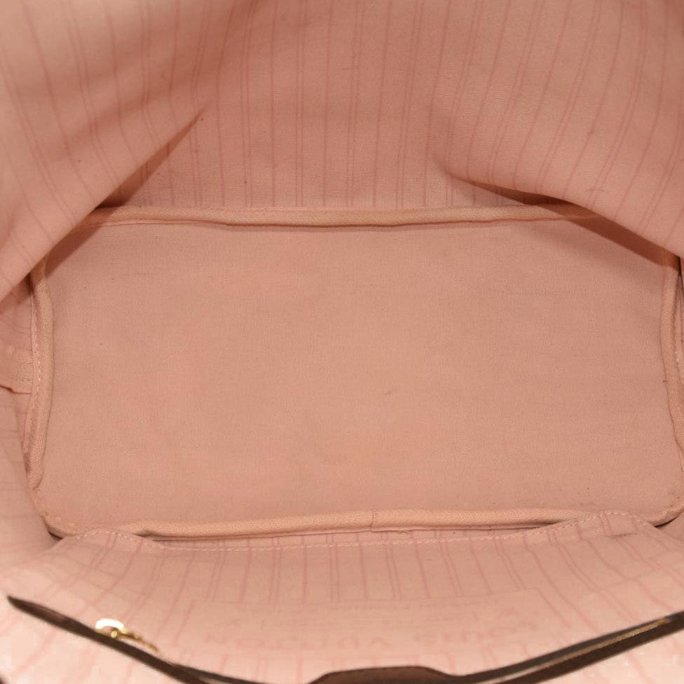 Louis Vuitton  Damier Ebene Neo Neverfull MM Rose Ballerine AR2108