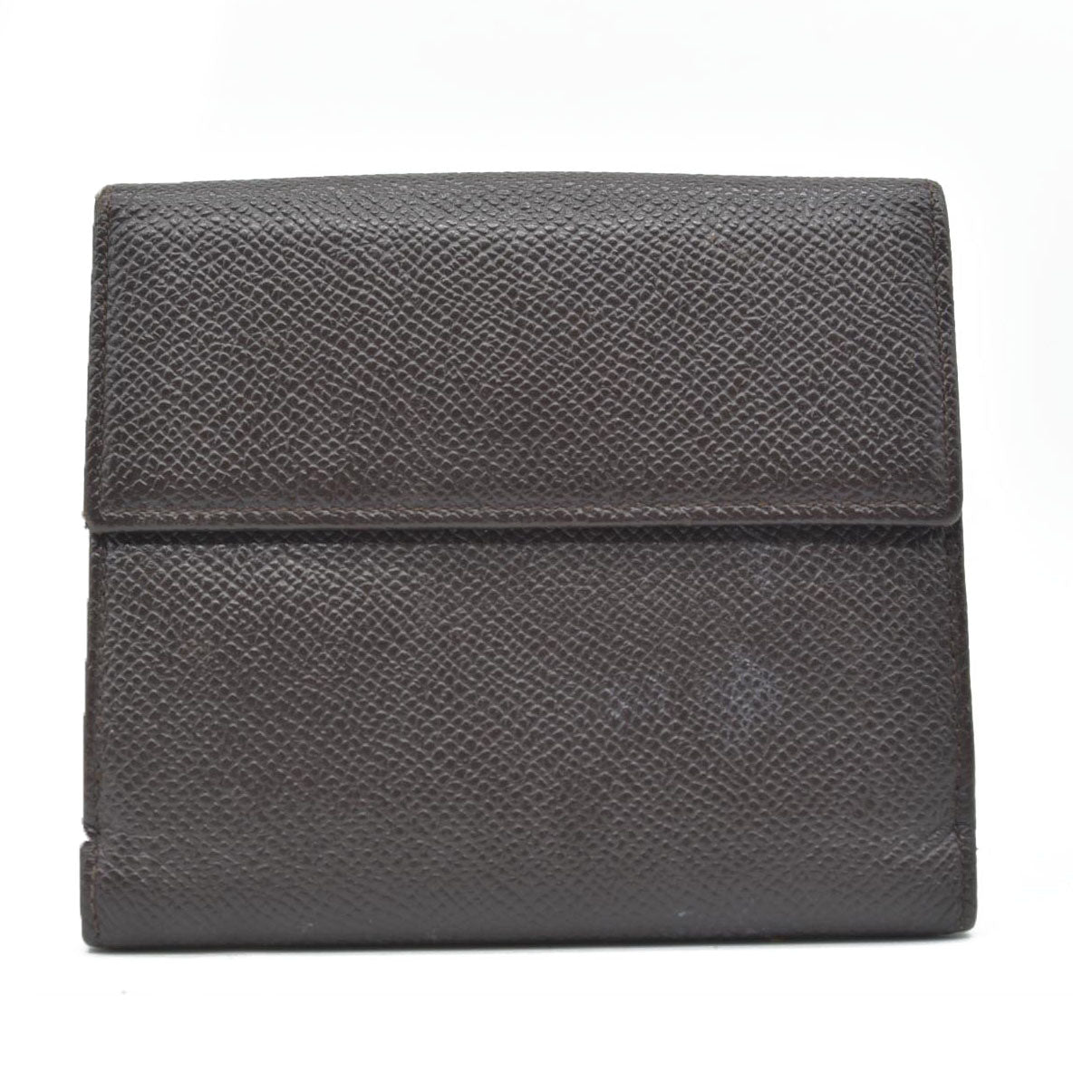 BVLGARI Classico Leather Bifold Wallet Brown