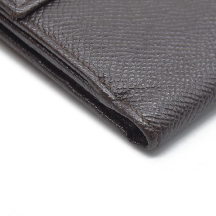 BVLGARI Classico Leather Bifold Wallet Brown
