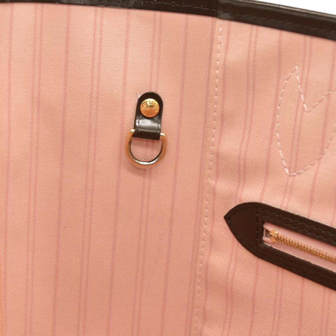 Louis Vuitton  Damier Ebene Neo Neverfull MM Rose Ballerine AR2108