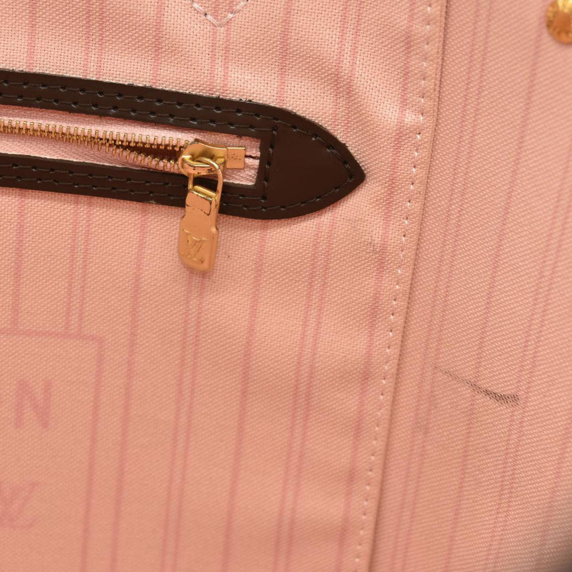 Louis Vuitton  Damier Ebene Neo Neverfull MM Rose Ballerine AR2108