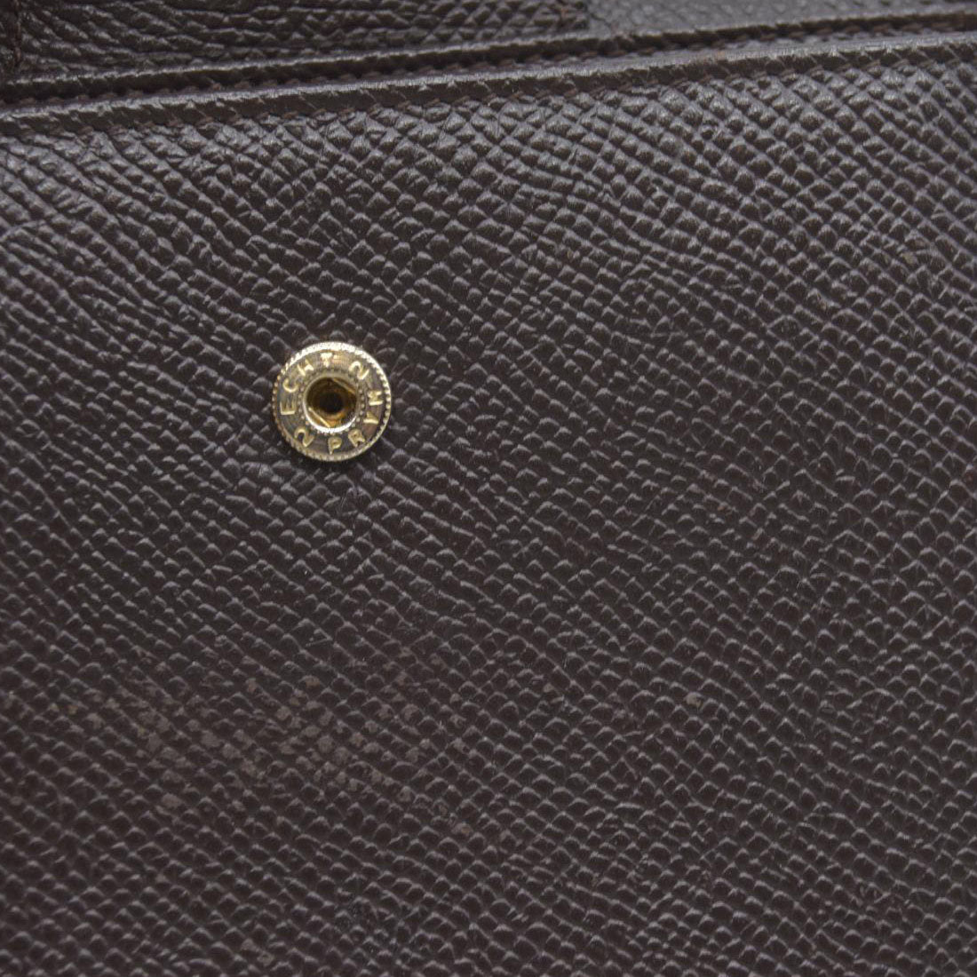 BVLGARI Classico Leather Bifold Wallet Brown